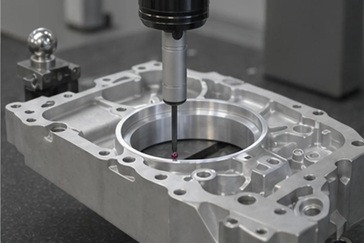 CNC part inspection setup for 4 Axis CNC Milling