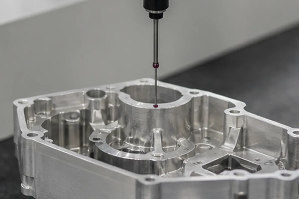CNC part inspection setup for Aerospace Related Components