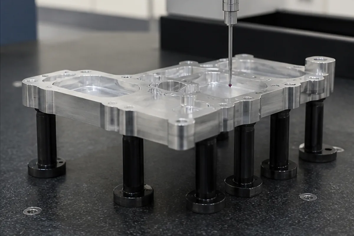 CNC part inspection setup for Brass Vs Aluminum For Machined Parts
