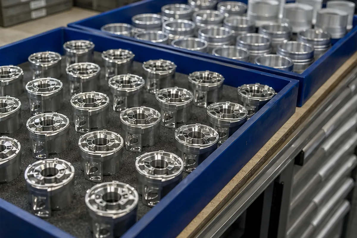 CNC part inspection setup for CMM Inspection