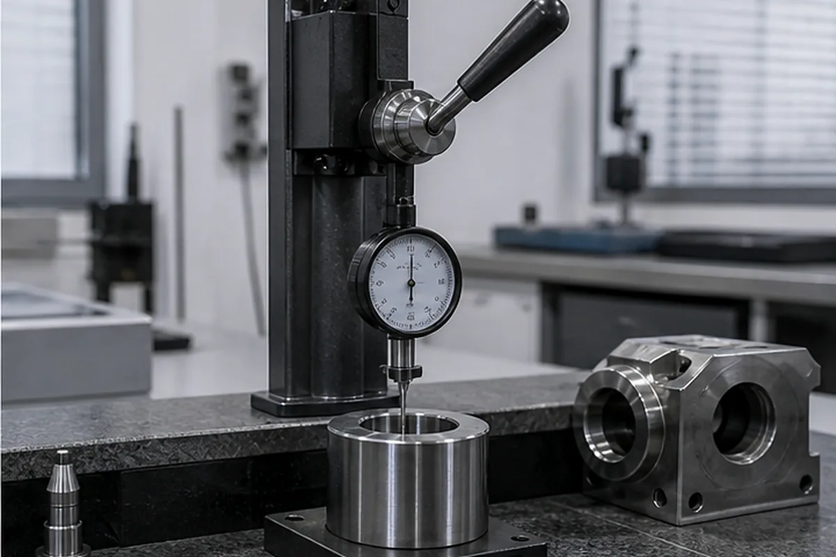 CNC part inspection setup for CNC Drawing Revision Control
