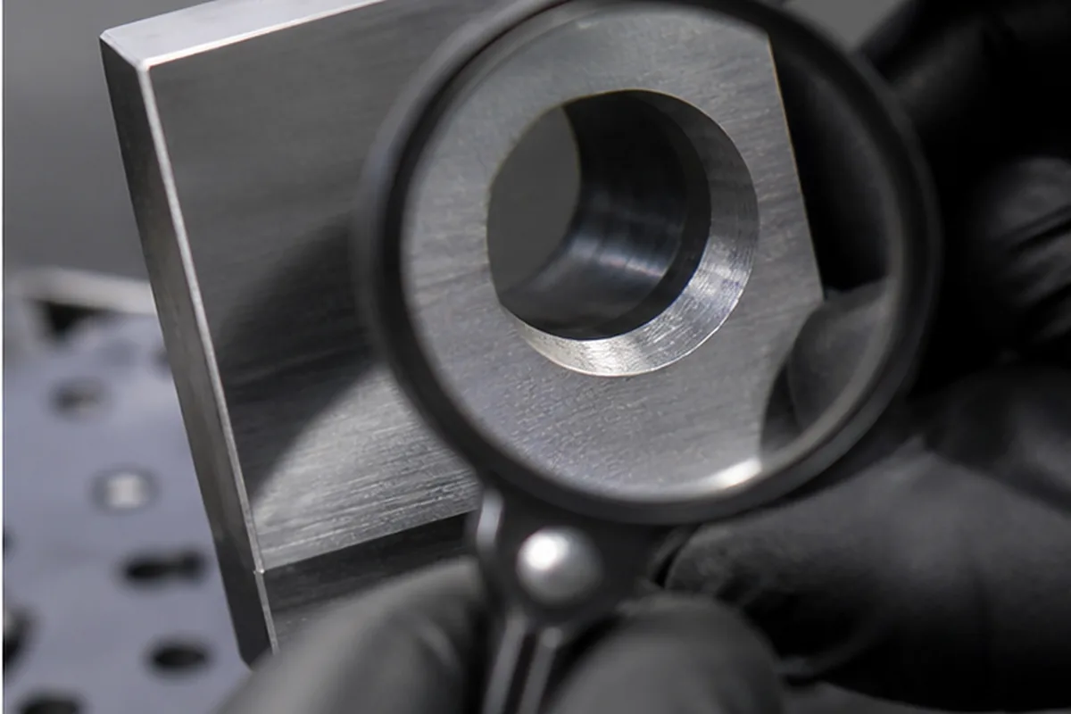 CNC part inspection setup for Electroless Nickel Vs Zinc Plating