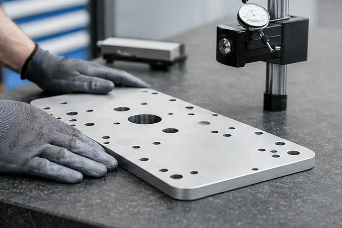 CNC part inspection setup for Energy Equipment