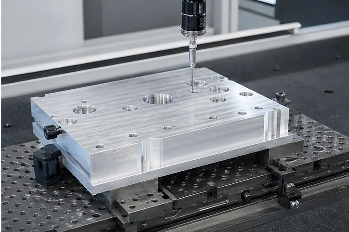 CNC part inspection setup for Equipment List