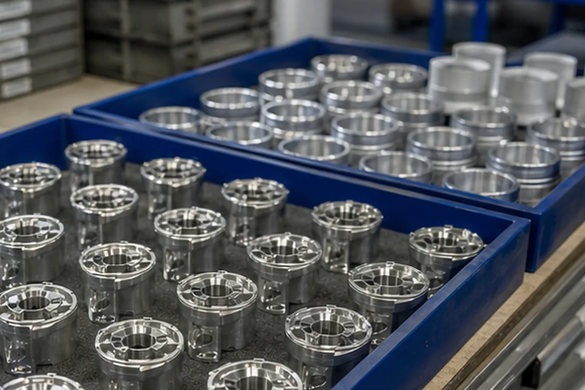 CNC part inspection setup for First Article Inspection