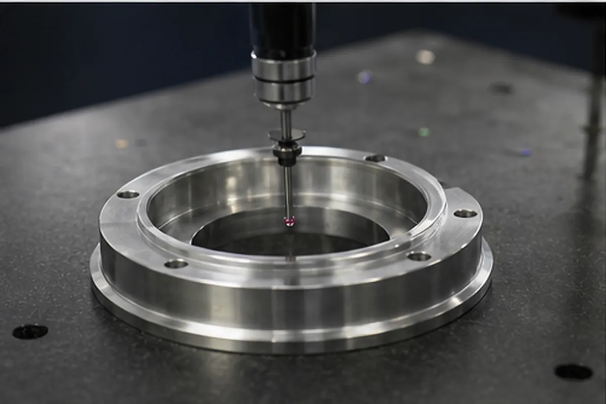 Inspection setup for a custom CNC order