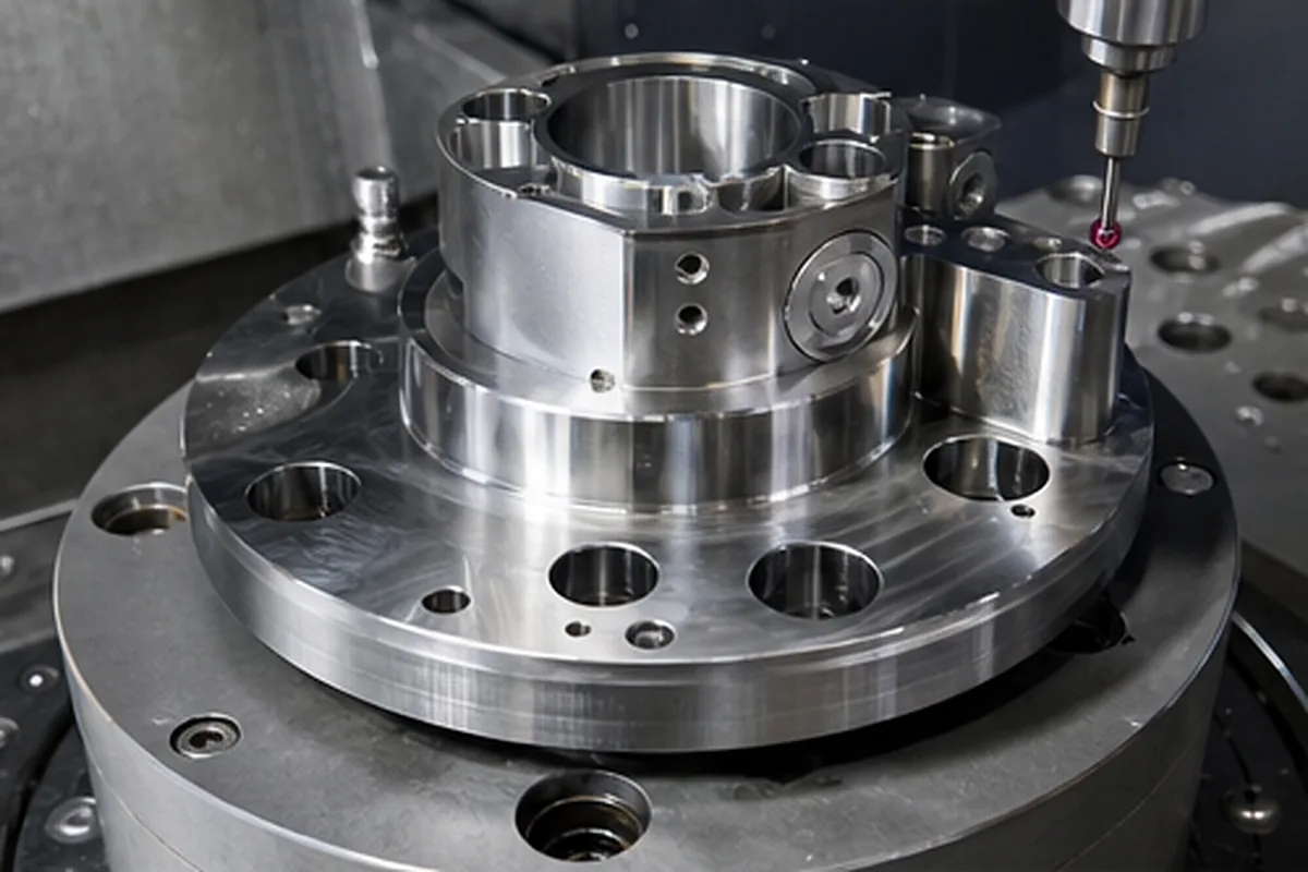 CNC part inspection setup for Hydraulic Manifolds