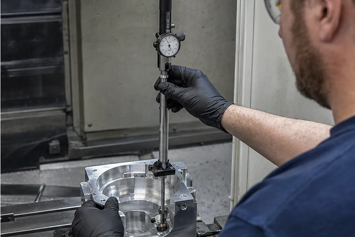 CNC part inspection setup for In Process Inspection