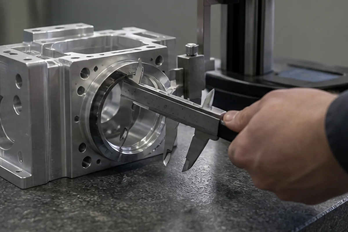 CNC part inspection setup for Measurement Uncertainty In CNC Inspection