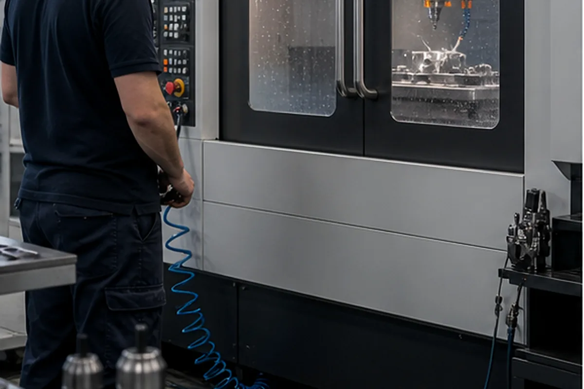 CNC machined parts and process setup for Repeat CNC Order Checklist