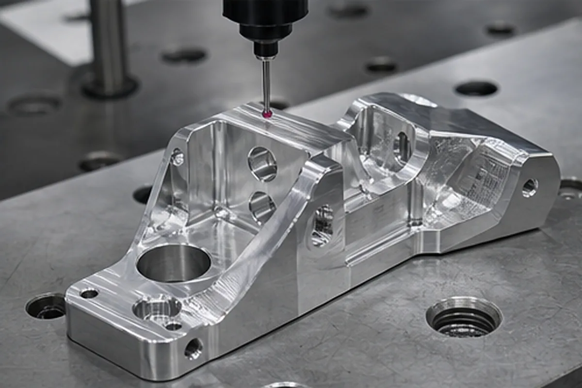 CNC part inspection setup for Swiss CNC Machining